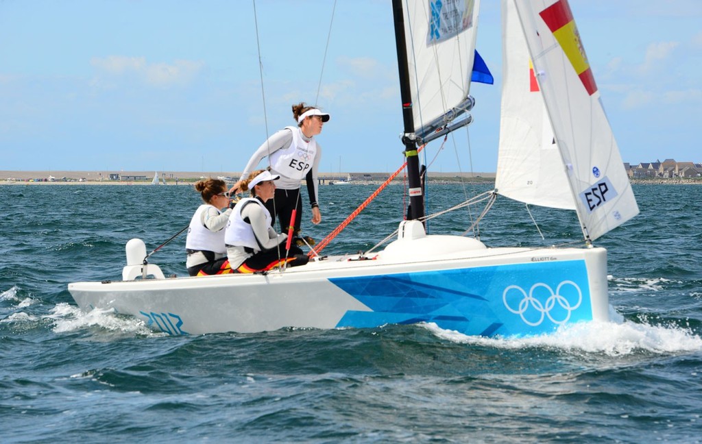 Espana WMR - London 2012 Olympic Sailing Competition Practice Day &copy; Sail-World.com http://www.sail-world.com